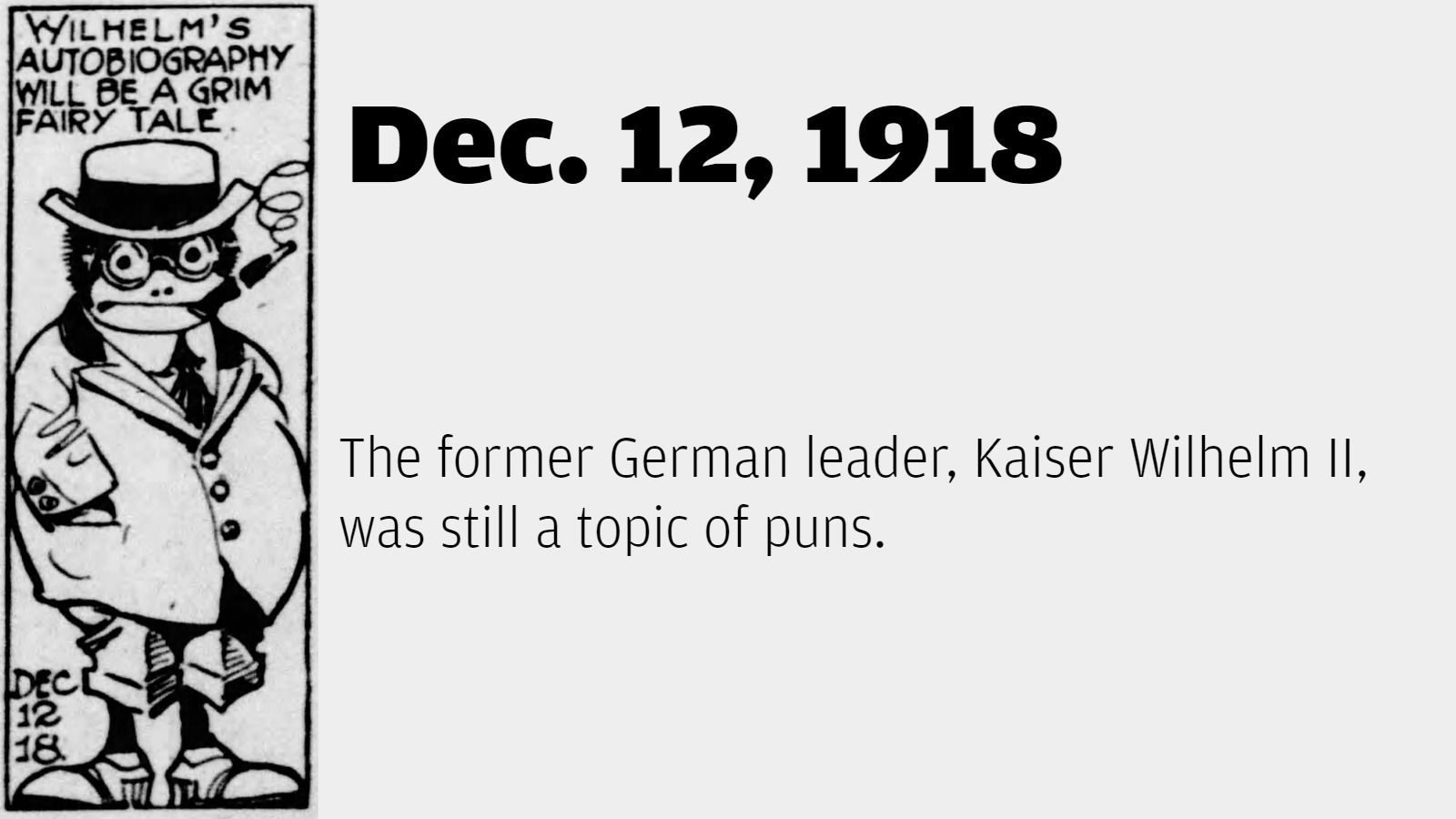 Poking at the kaiser